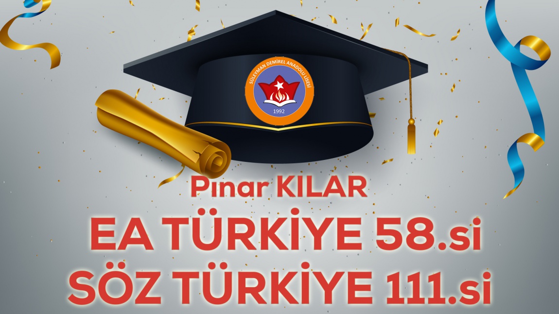 Değerli Öğrencimiz Pınar KILAR'ı Tebrik Ediyoruz.